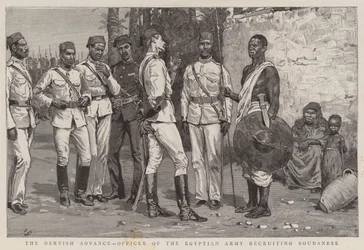 Derwisz Advance, oficer armii egipskiej rekrutujący Sudańczyków